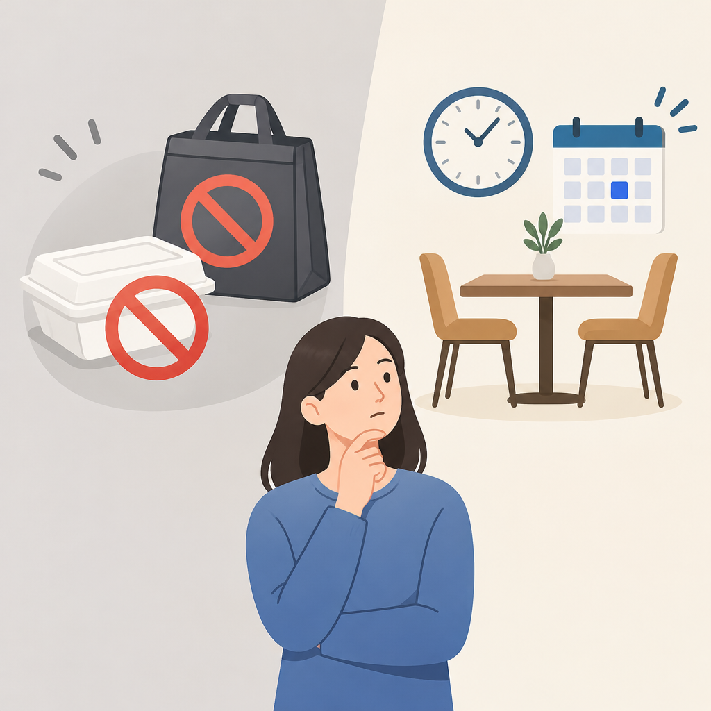 AI 생성 설명 이미지: 안산일동한우 방문 계획 체크리스트: 포장·배달이 어려울 때
